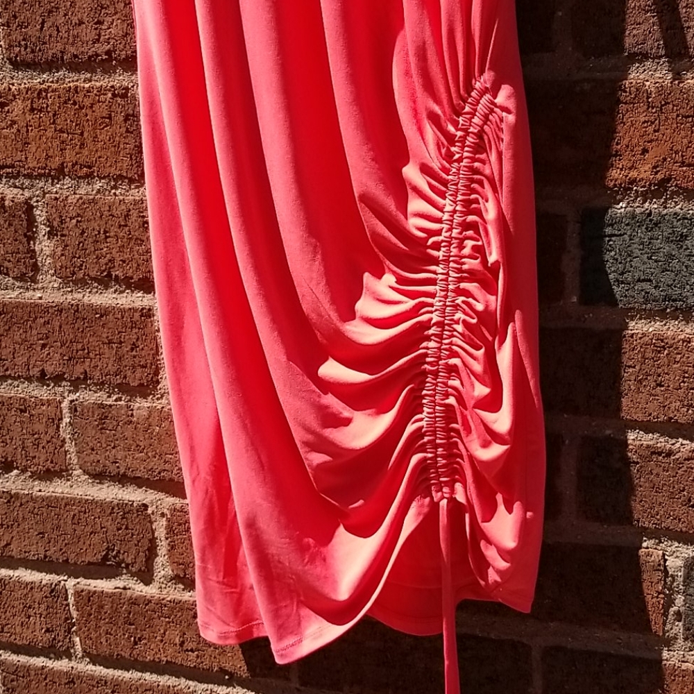 NWT Bar III Drawstring Dress Keyhole Back - Picture 2 of 5